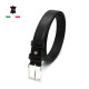Cintura 3cm Uomo Donna in Vera Pelle Classica Accorciabile Made in Italy Cinture