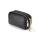 Portafoglio compatto da donna in pelle con 3 tasche zip porta carte monete Portafogli donna Portafoglio compatto da donna in pelle con 3 tasche zip porta carte monete Portafogli donna