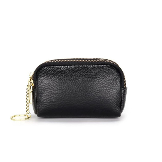 Portafoglio compatto da donna in pelle con 3 tasche zip porta carte monete Portafogli donna Portafoglio compatto da donna in pelle con 3 tasche zip porta carte monete Portafogli donna