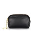 Portafoglio compatto da donna in pelle con 3 tasche zip porta carte monete Portafogli donna Portafoglio compatto da donna in pelle con 3 tasche zip porta carte monete Portafogli donna