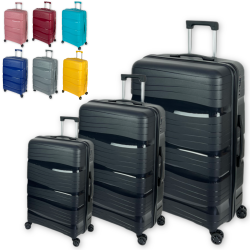 Set di 3 Trolley Ultra Resistente Valigia Piccola Media Grande 