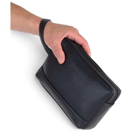 Pochette Slim Pierre Cardini Borsello con Cinturino Unisex Borsa a Mano da Polso in Ecopelle
