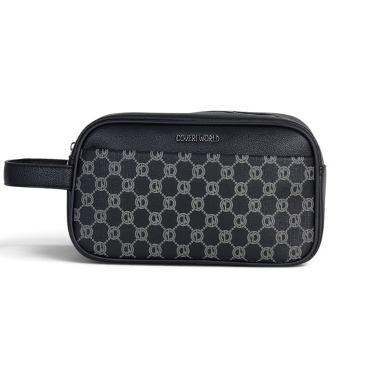 Pochette Grande Coveri Borsello con Cinturino da Uomo Borsa a Mano da Polso in Ecopelle