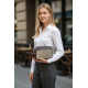 Pochette Grande Coveri Borsello con Cinturino da Uomo Borsa a Mano da Polso in Ecopelle