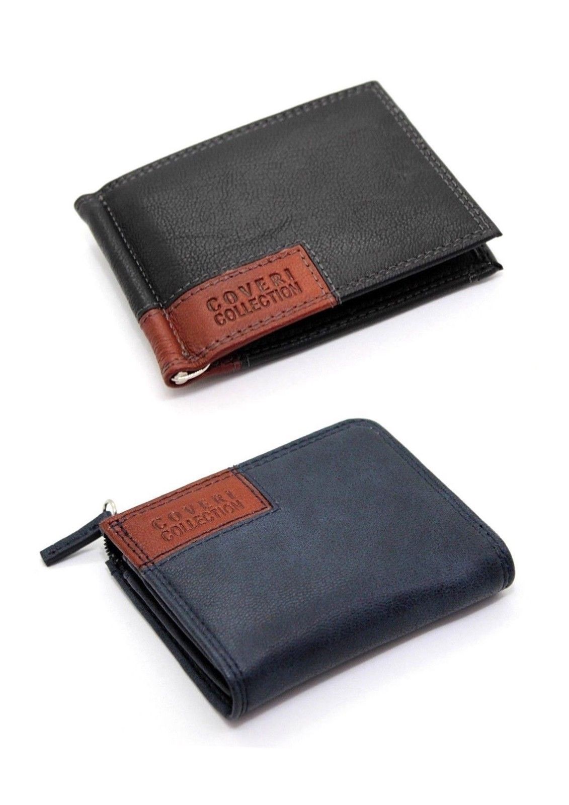 PORTA CARTE DI credito in pelle da uomo portafoglio slim verticale porta  tessere EUR 14,00 - PicClick IT