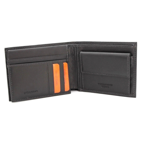 Portafoglio uomo ENRICO COVERI in pelle con portamonete porta carte e ribaltina Portafogli Portafoglio uomo ENRICO COVERI in pelle con portamonete porta carte e ribaltina Portafogli