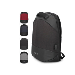 Zaino Borsa Antifurto Unisex per Ufficio Tempo Libero Viaggio Imbottito con Usb