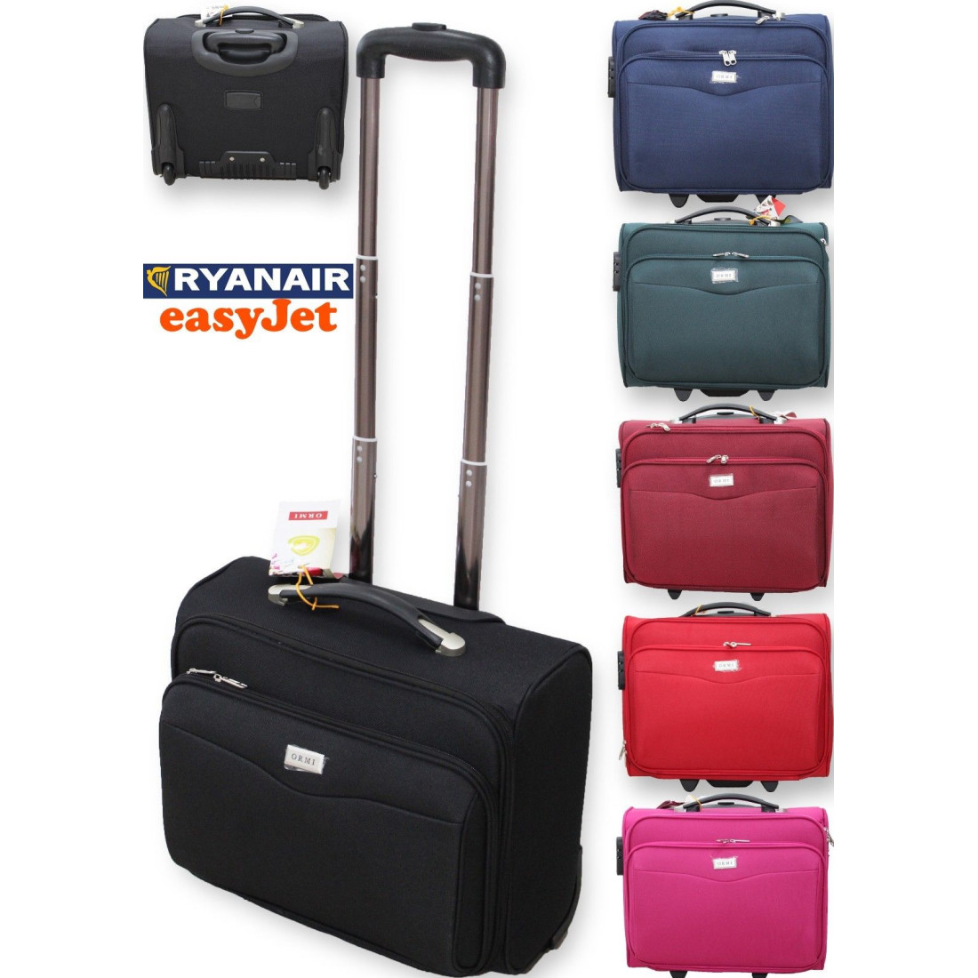 Valigia Pilota/Medico - Bagaglio A Mano Con Chiusura A Combinazione, Organizer Interno, Dimensioni 45.5x35.5x20cm