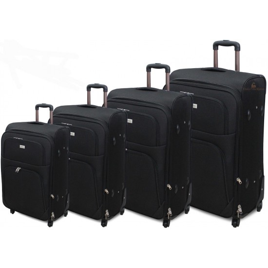 Set 4 Trolley ESPANDIBILE IN POLIESTERE Con 4 RUOTE Mod.:214 ORMI Set Di Valigie Set 4 Trolley ESPANDIBILE IN POLIESTERE Con 4 RUOTE Mod.:214 ORMI Set Di Valigie