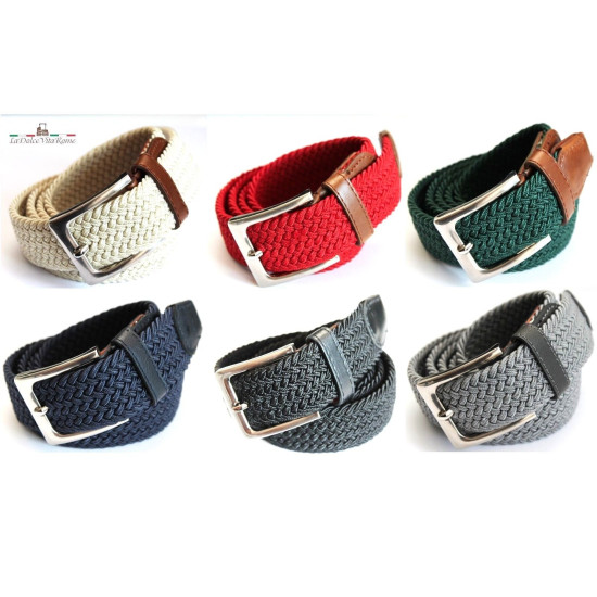 Cintura elasticizzata uomo donna elastica intrecciata casual Cintura elasticizzata uomo donna elastica intrecciata casual