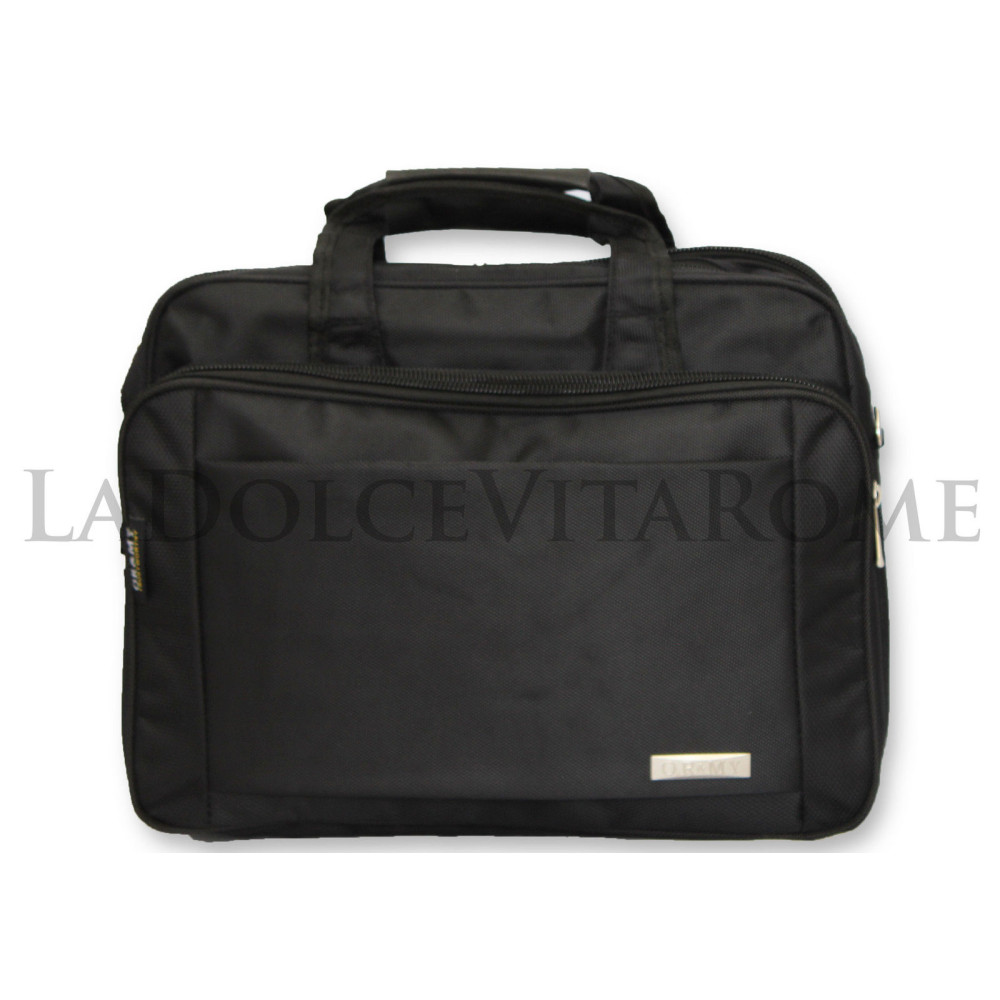 Borsa A Mano Uomo In Pelle PU, Ventiquattrore Per Laptop Fino A 14/15.6 Pollici, Portadocumenti A4, Tracolla Regolabile, Design Elegante Per Ufficio E Viaggi - Nero