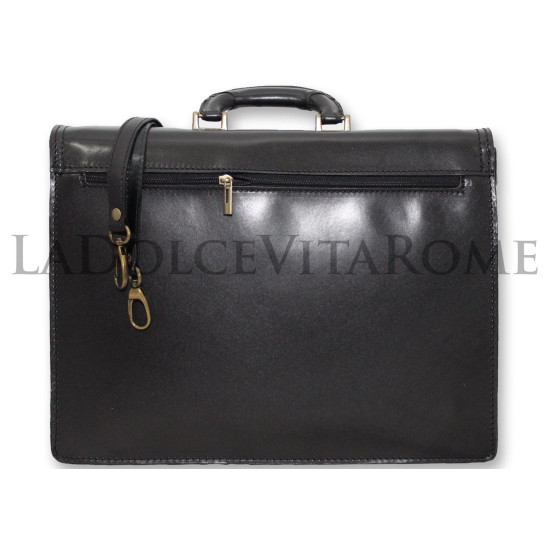 BORSA CARTELLA  PORTADOCUMENTI VENTIQUATTRORE OFFICIO Vera Pelle Made in Italy Cartelle Ventiquattrore