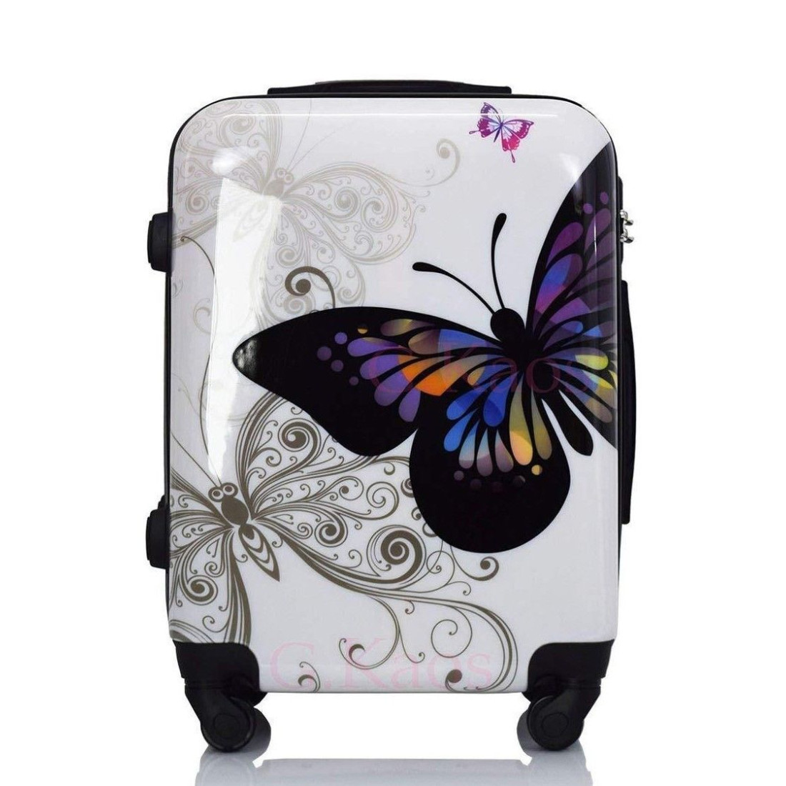 Farfalla Rosa Trolley Custodia Protettore =>> Alta Elasticità Con Cerniera Piccola Valigia Trolley 18-32 Pollici Applicabile - Foto 8