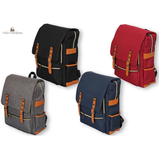 Zaino Spalla Uomo Donna Canvas Tempo Libero Sport Porta PC Laptop Bag Imbottito Zaini