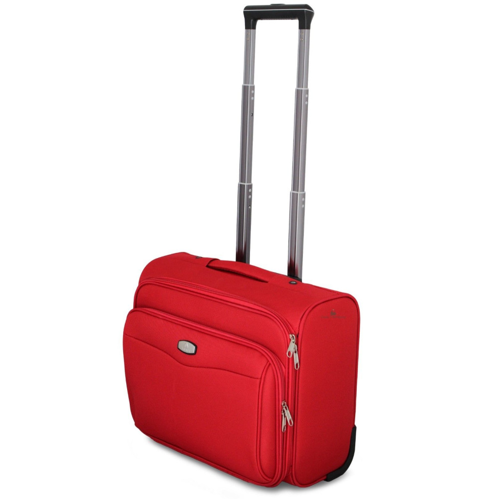 Valigia Pilotina ORMI 30L - Bagaglio A Mano 42x25x35 Cm, Poliestere, 2 Ruote, Tasca PC, Nero - Foto 11